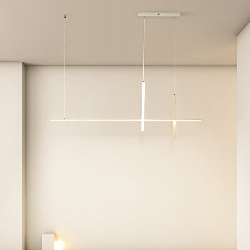 3 Light Linear Pendant Lighting Modern Kitchen Island Lighting Metal Island Lighting