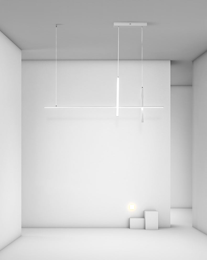 3 Light Linear Pendant Lighting Modern Kitchen Island Lighting Metal Island Lighting