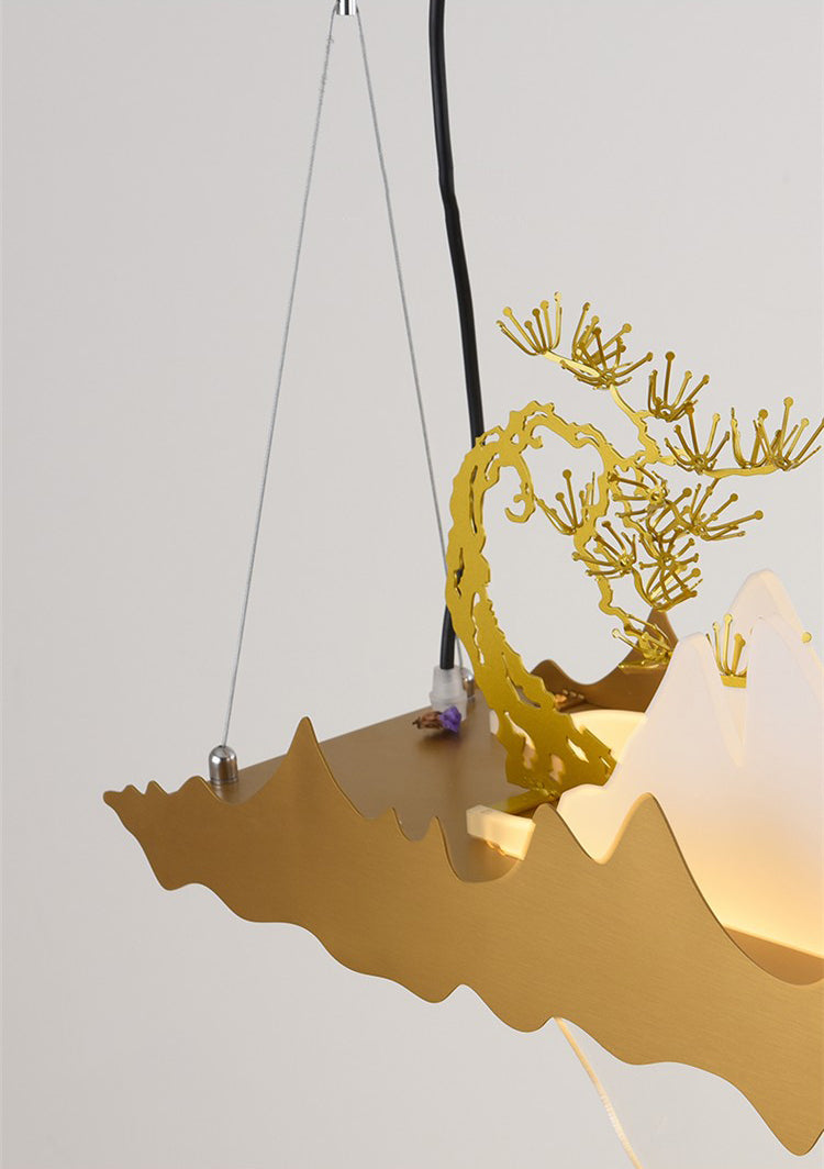 Idee per illuminazione dell'isola a led in metallo moderno lampada lampadario lineare per sala riunioni