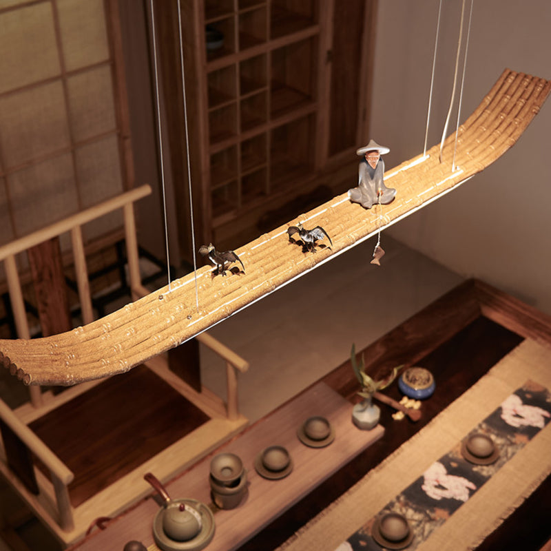 Lineair eiland hanger led modern metalen plafond hanglampje voor theesalon