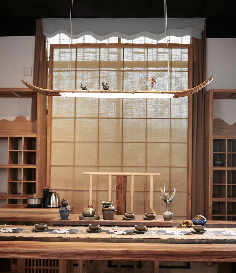 Lineair eiland hanger led modern metalen plafond hanglampje voor theesalon