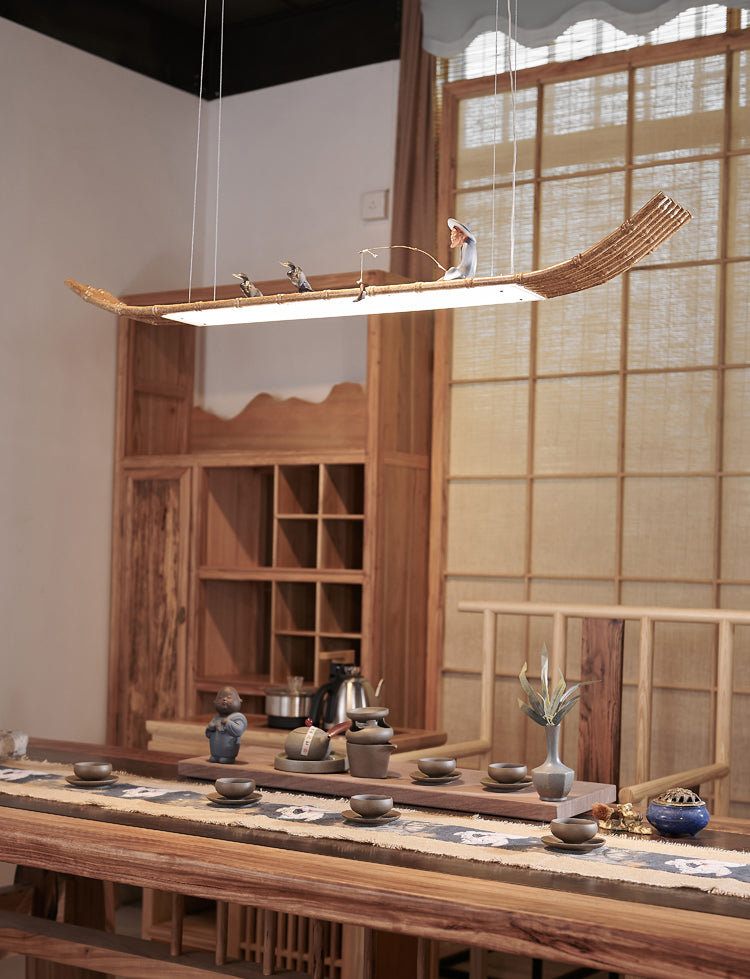 Lineair eiland hanger led modern metalen plafond hanglampje voor theesalon