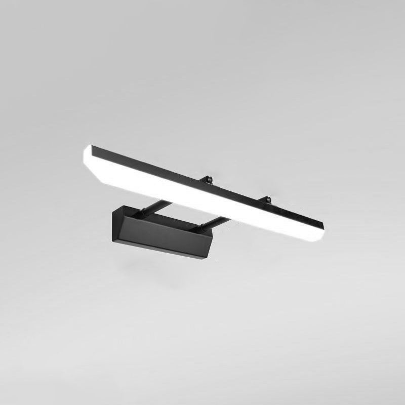 Lineare Schattenschwung Armwand Beleuchtung moderner Metall 1 hellleuchte Lampe in Schwarz