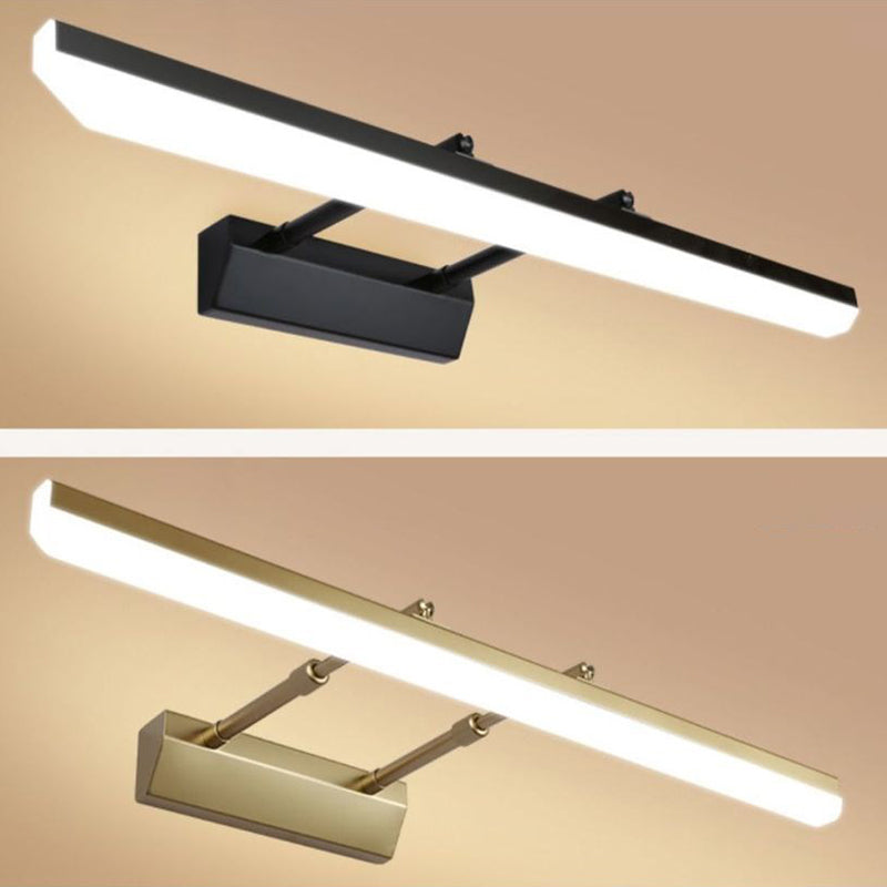 Lineare Schattenschwung Armwand Beleuchtung moderner Metall 1 hellleuchte Lampe in Schwarz