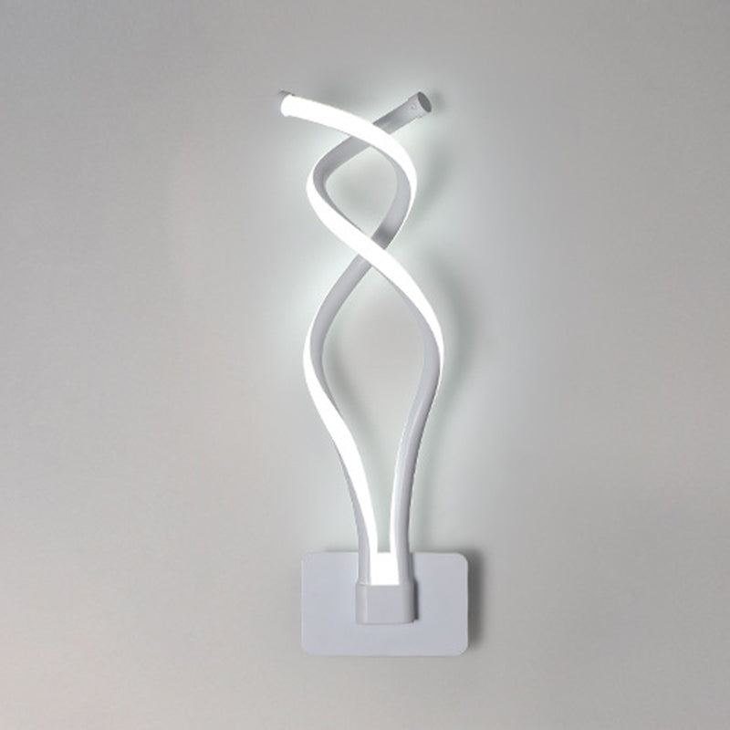 White Linear LED Wall Light in Modern Concise Style Aluminium Wall Lamp with Silicone Shade