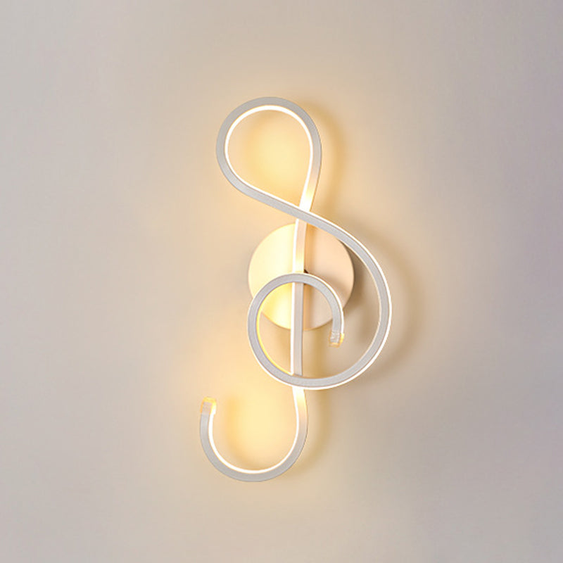 White Linear LED Wall Light in Modern Concise Style Aluminium Wall Lamp with Silicone Shade