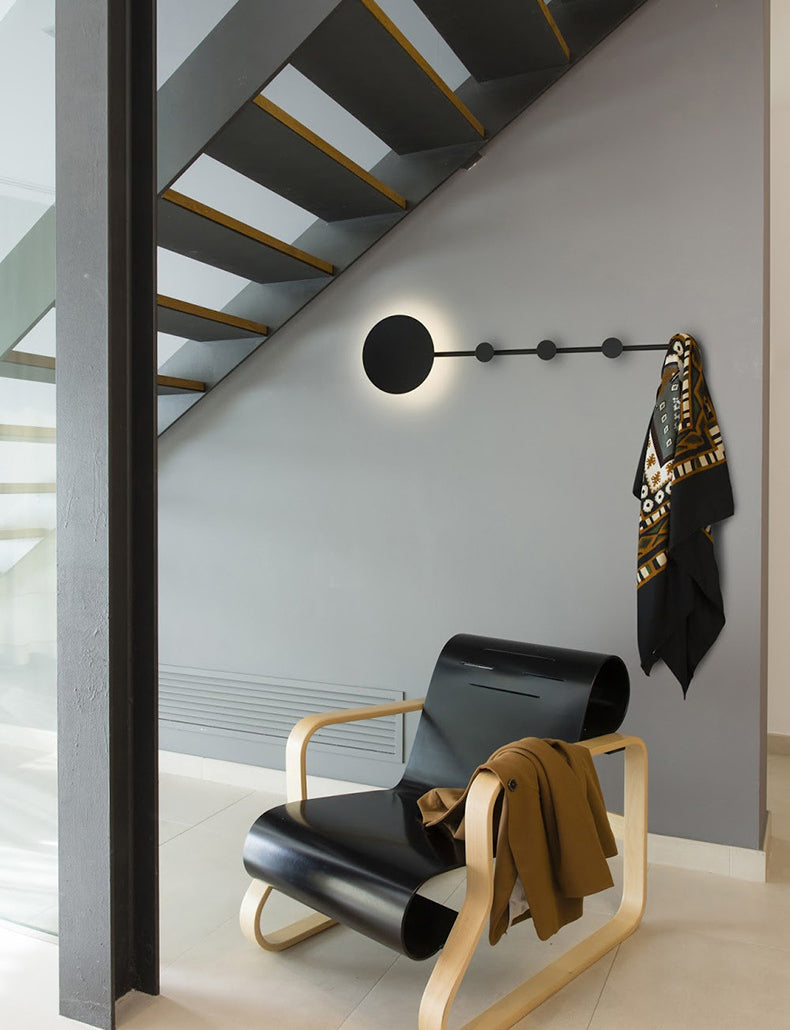 Nordic Modern Metal 1-Light Wall Mount Lamp Linear Wall Sconce for Bedroom