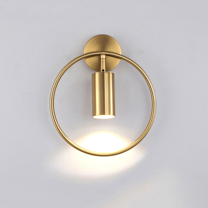 Luz de pared de pared de globo de globo de metal contemporánea de 1 luz para el dormitorio