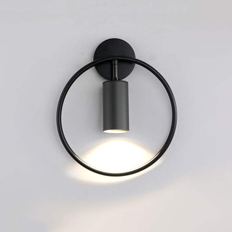 Luz de pared de pared de globo de globo de metal contemporánea de 1 luz para el dormitorio