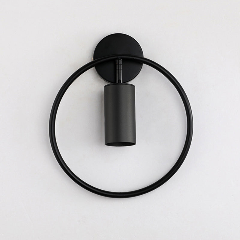 Luz de pared de pared de globo de globo de metal contemporánea de 1 luz para el dormitorio