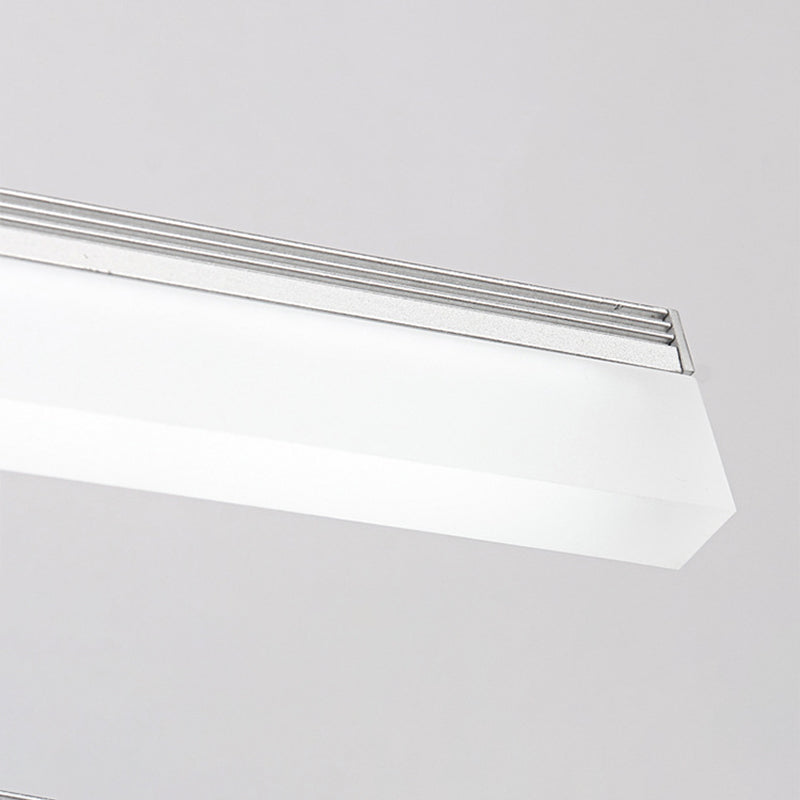 Metal linear Shade Swing Arm Wall Lights Modern 1 Head Wall Mount Fixture in White