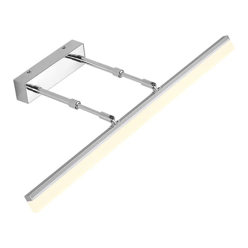 Linear Shade Swing Arm Wall Lighting Modern Style Metal 1 Light Sconce Lamp