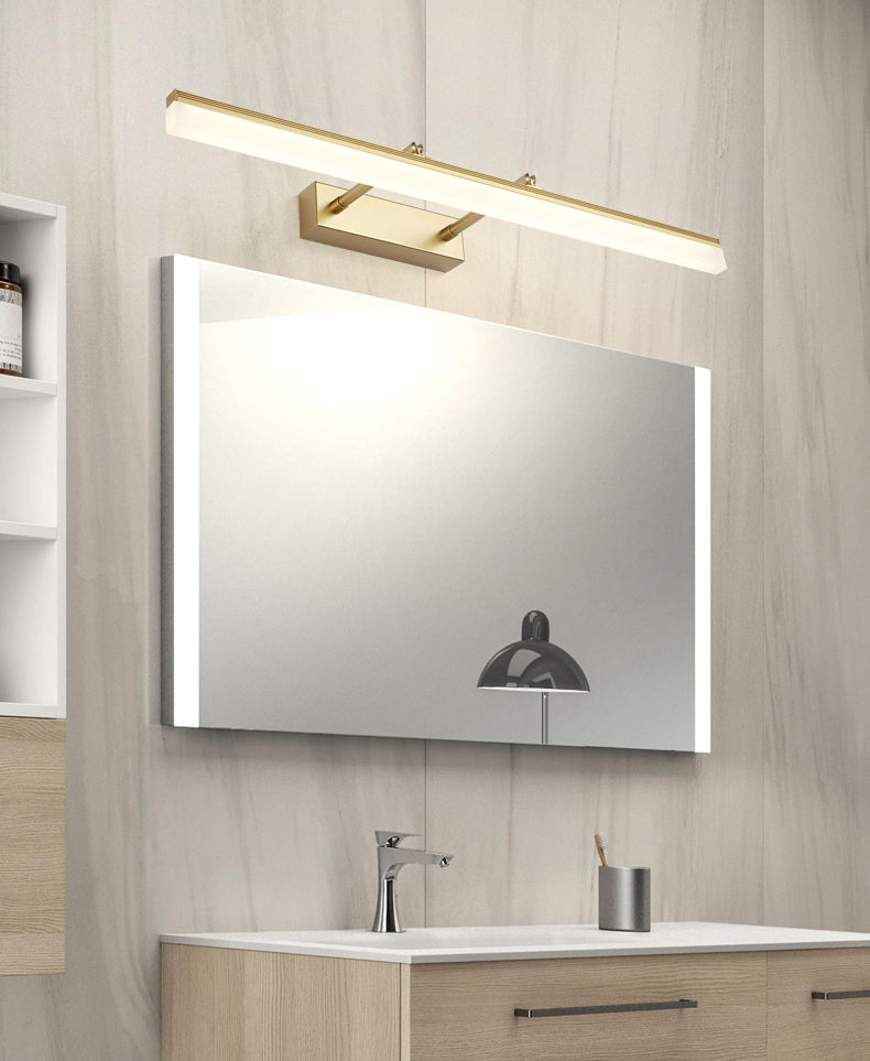 Linear Shade Swing Arm Wall Lighting Modern Style Metal 1 Light Sconce Lamp