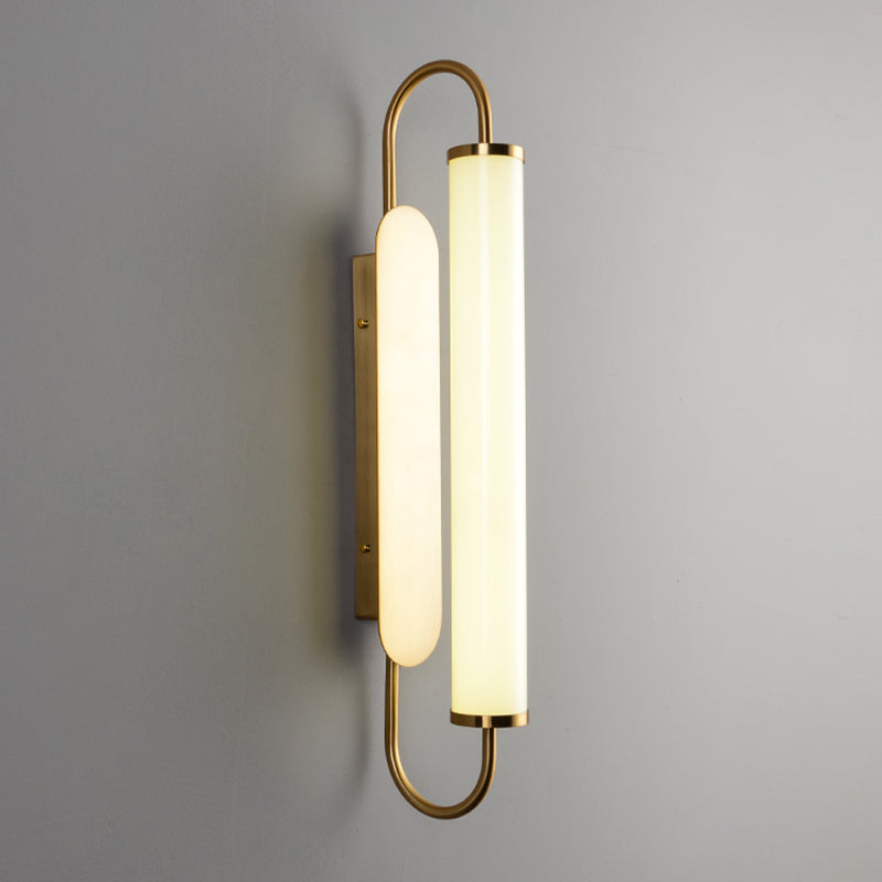 Contemporary Linear Wall Mounted Light Fixture 1-Light Sconce Light for Bathroom