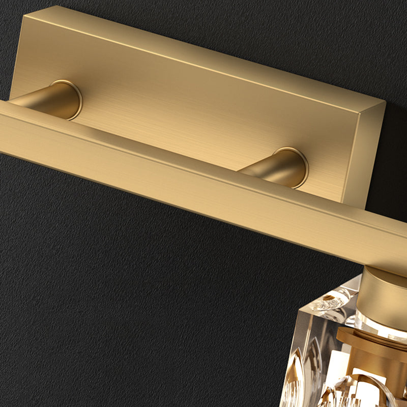 Bronze Kristall zeitgenössische Wandleuchtenmauerbeleuchtung für Badezimmer