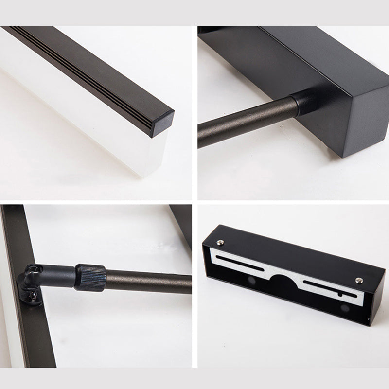Metal linear Shade Swing Arm Wall Lights Modern 1 Head Wall Mount Fixture