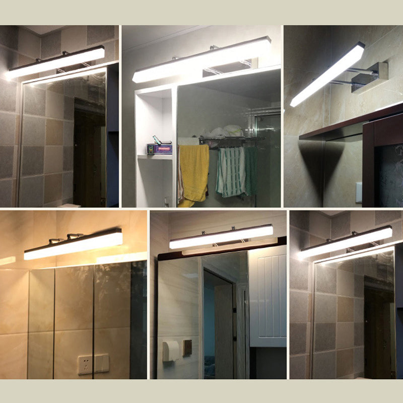 Metal linear Shade Swing Arm Wall Lights Modern 1 Head Wall Mount Fixture