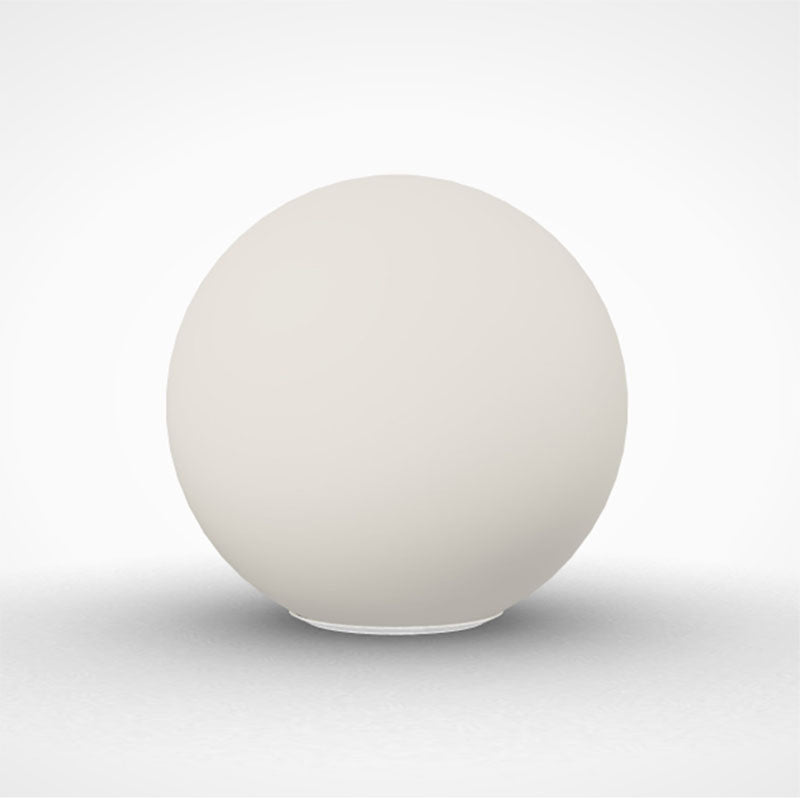 White Globe Table Lamp in Modern Concise Style Glass Single Table Light for Interior Spaces