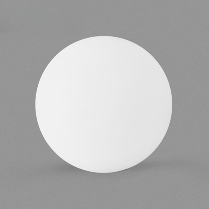 White Globe Table Lamp in Modern Concise Style Glass Single Table Light for Interior Spaces