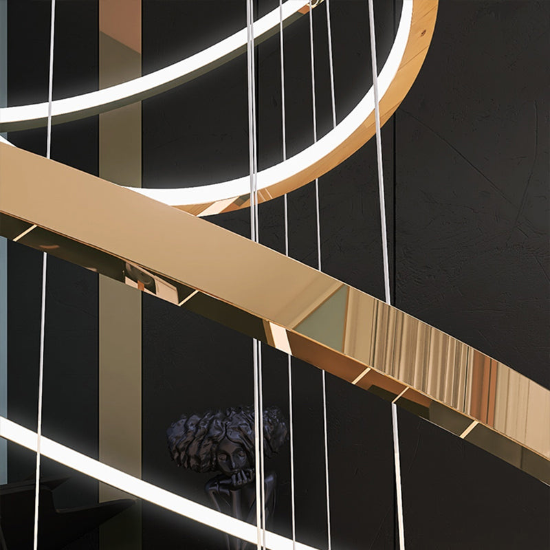 Modern Farmhouse Chandelier Multiple Rings Chandelier Lighting Fixtures