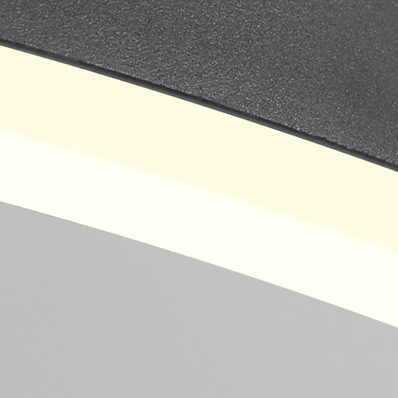 Lustre noir moderne plusieurs anneaux de plafond pendentif en métal léger en métal