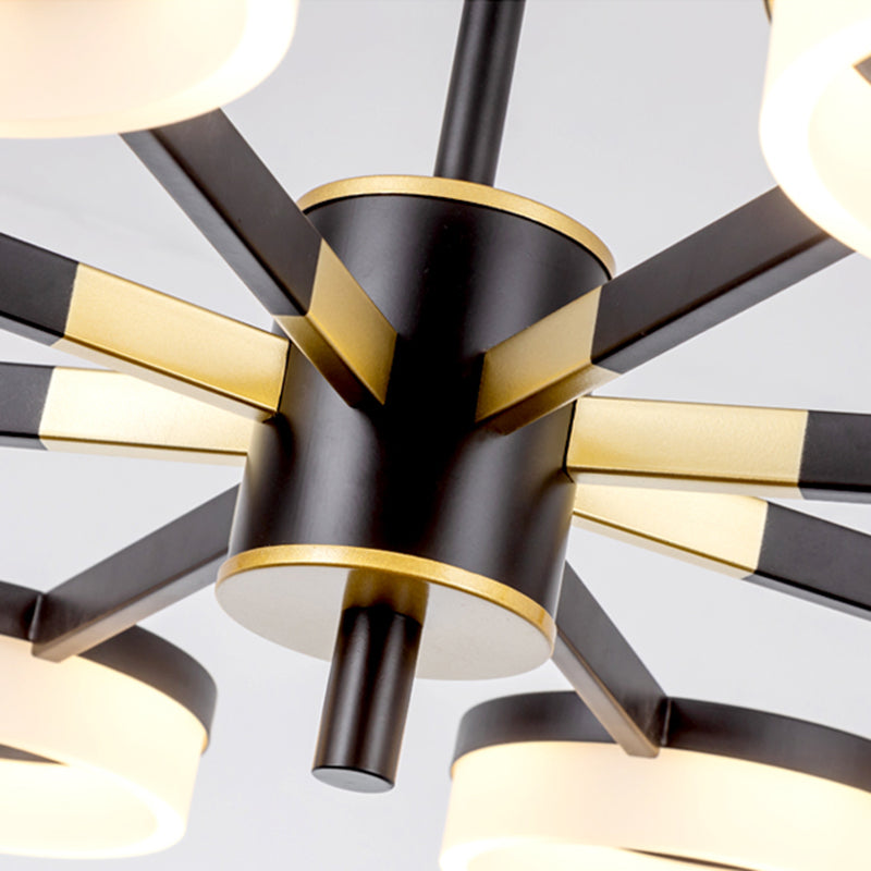 Modern Chandelier Lights Multiple Rings Pendant Lighting Fixtures Metal Chandelier