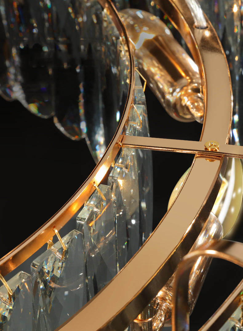 Sphere de salle à manger moderne Sphere Chandelier Prendant Lighting Fixtures Crystal