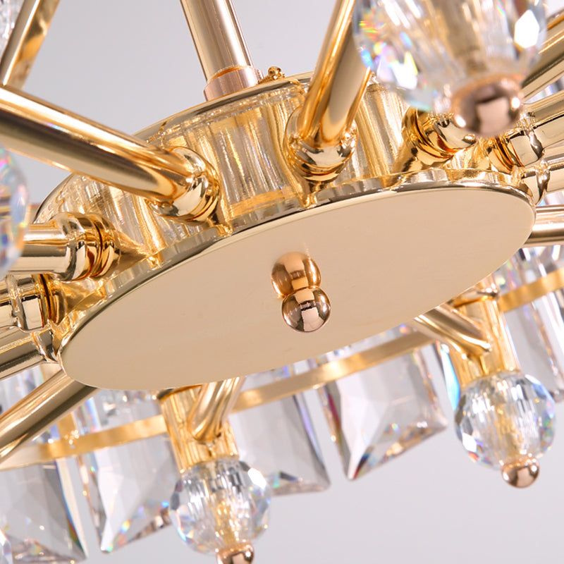 Lumières de lustre moderne Crystal Sphere Chandelier lustre d'éclairage d'éclairage Crystal