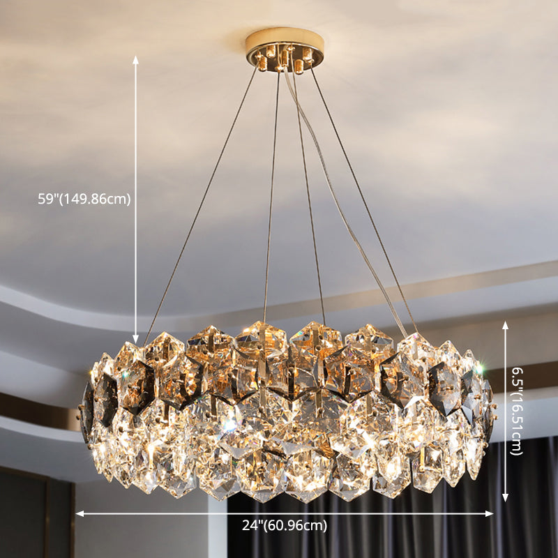 Modern Dining Room Lighting Sphere Chandelier Lighting Fixtures Crystal