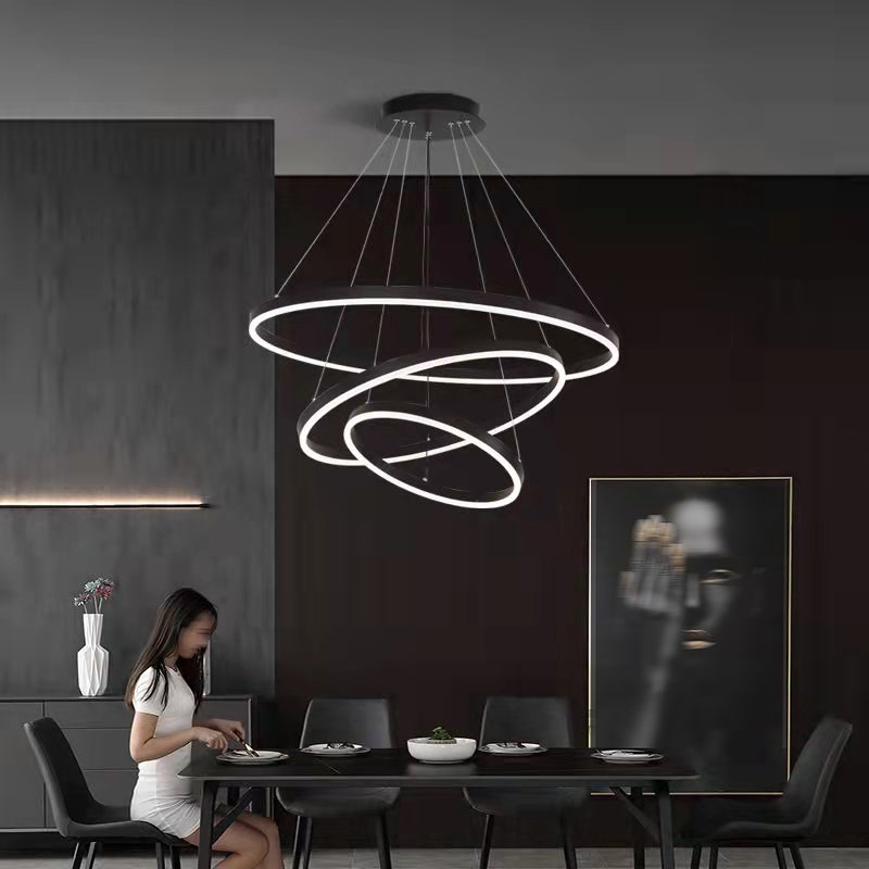 Luz de lámpara de araña moderna accesorios de iluminación de araña de araña circular