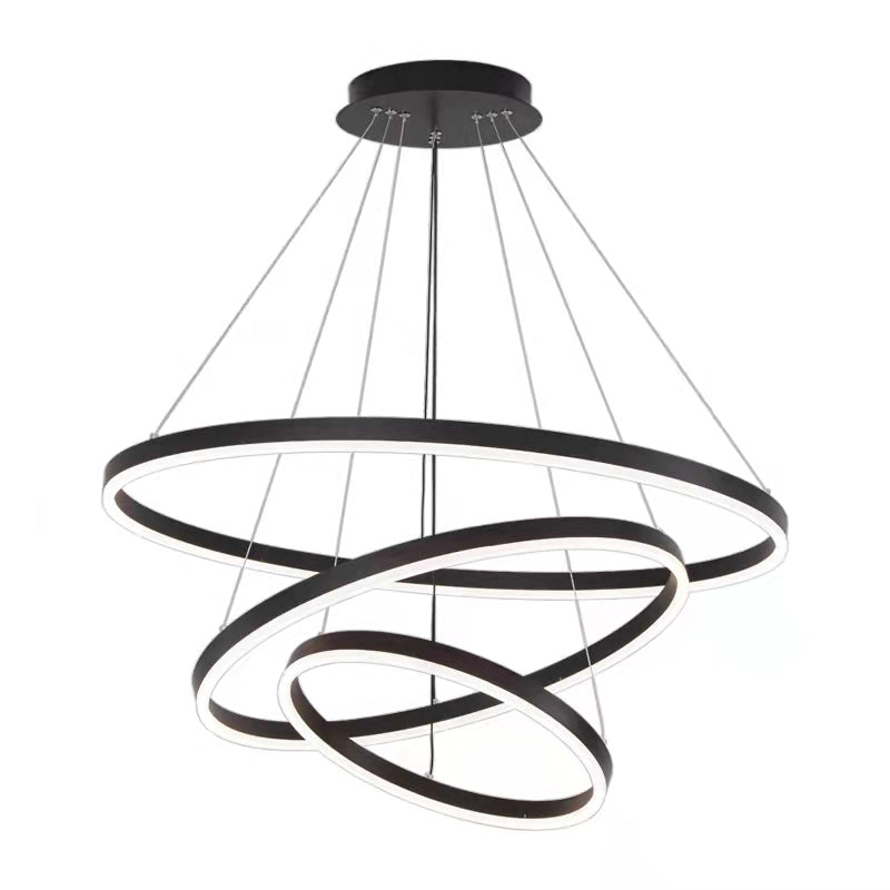 Luci del lampadario moderne Circular lampadario Circulari Fissature di illuminazione lampadario