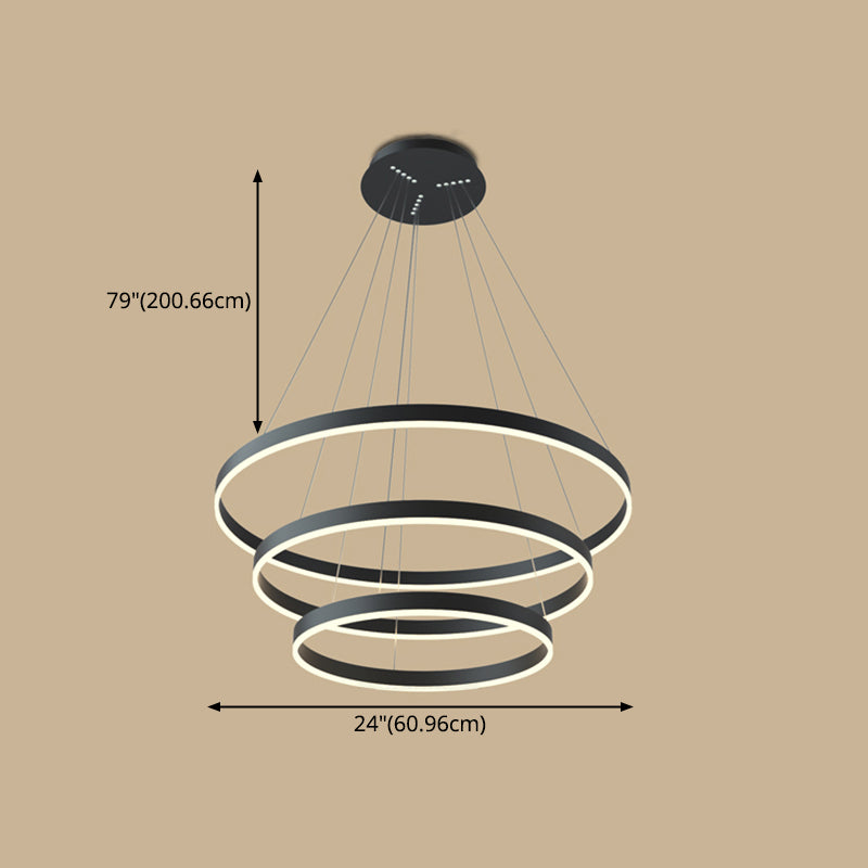 Luz de lámpara de araña moderna accesorios de iluminación de araña de araña circular