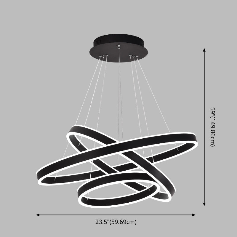 Modern Chandeliers For Dining Room Multiple Rings Chandelier Lighting Fixtures
