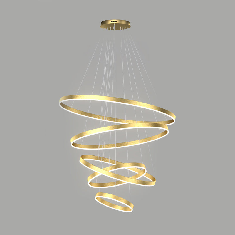 Modern Chandeliers For Dining Room Multiple Rings Chandelier Lighting Fixtures