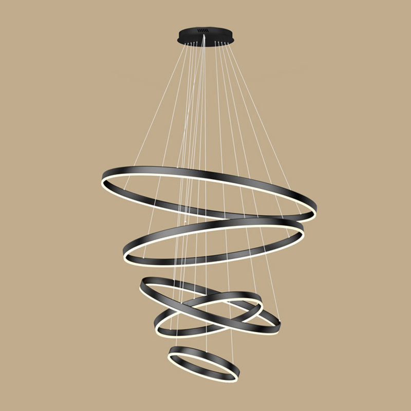 Modern Chandeliers For Dining Room Multiple Rings Chandelier Lighting Fixtures