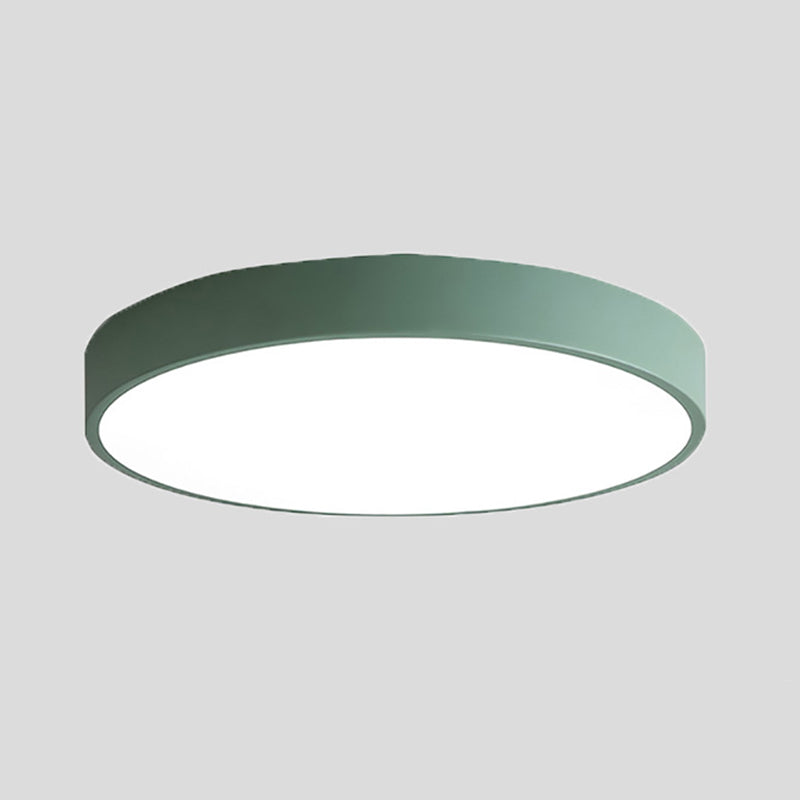 Lámpara de techo redonda de montaje empotrado, estilo moderno, acrílico, iluminación de montaje empotrado de 1 luz