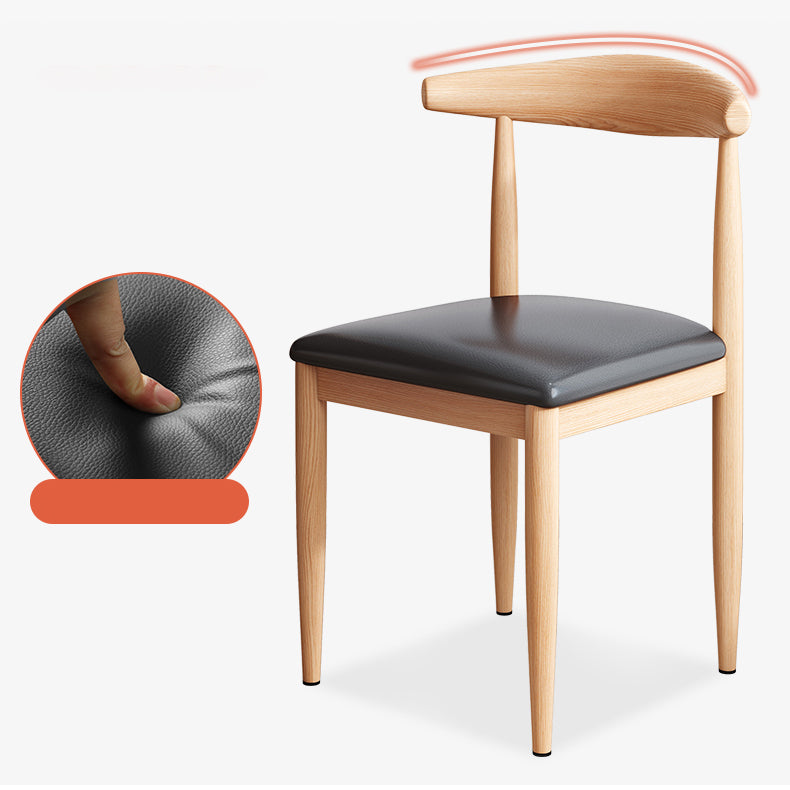 Modern MDF Top Rectangle Shape Dining Set Standard Brown Dining Set With 4 Legs Table