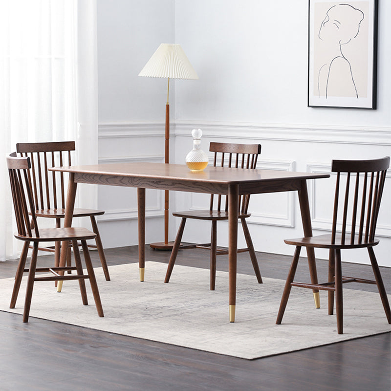 Modern Style Solid Wood Dining Sets with Rectangle Table Dining Furniture for Dining Room