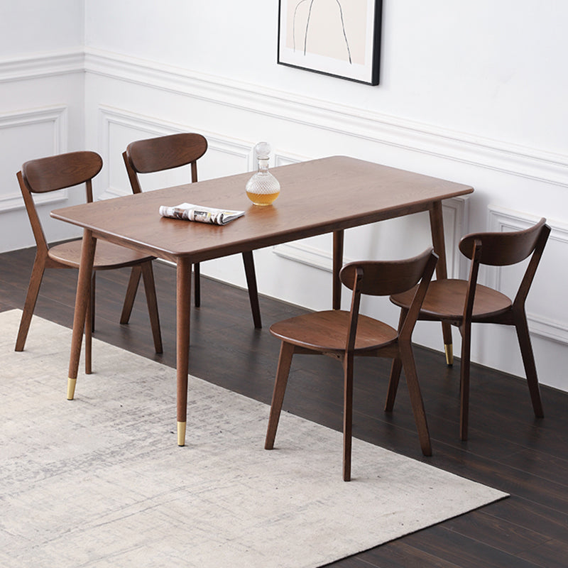 Modern Style Solid Wood Dining Sets with Rectangle Table Dining Furniture for Dining Room