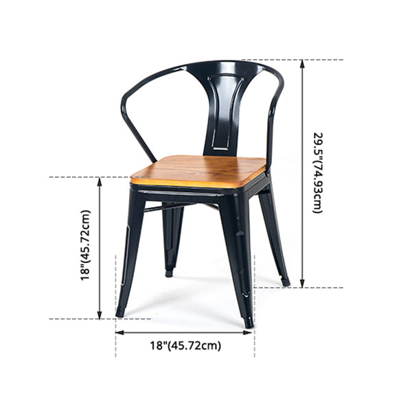 Industrial Style Solid Wood Furniture with Standard Height Dining Room Table Set