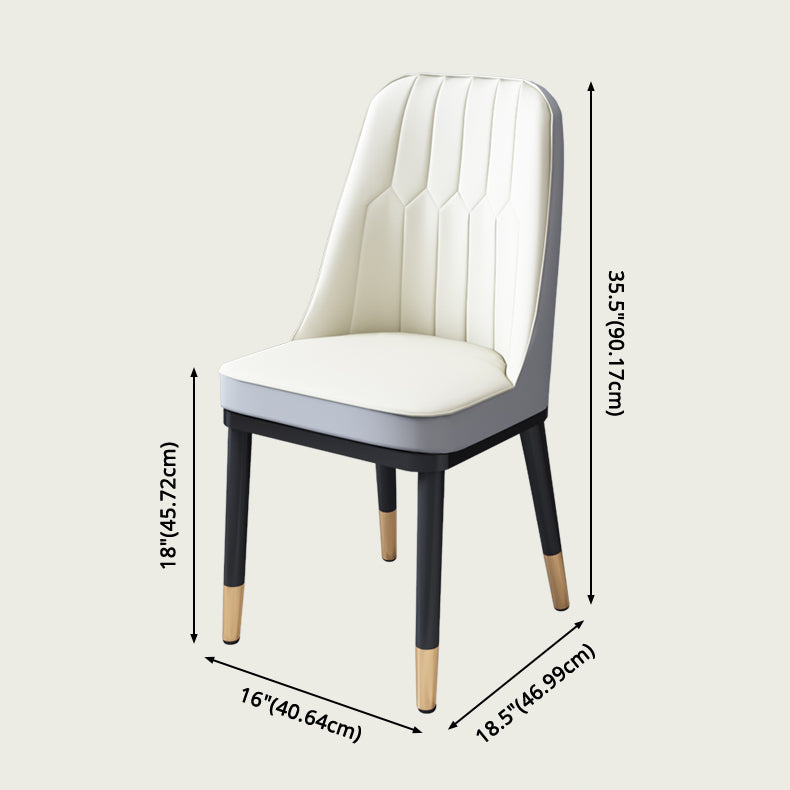 Dining Room Set Modern with Sintered Stone Dining Table and Cushion Chairs