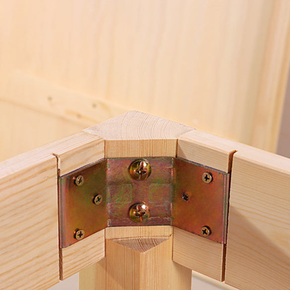 Modern Style Solid Wood Slate Dining Table Set Rectangular Formal Table with 4 Legs Base