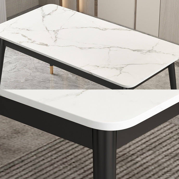 Modern Style Sintered Stone Dinette Set with Rectangle Table Dining Room Furniture for Dining Room