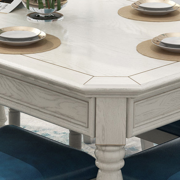 Traditional Solid Wood Dining Set Standard Height with 4 Legs Base Dining Room Set