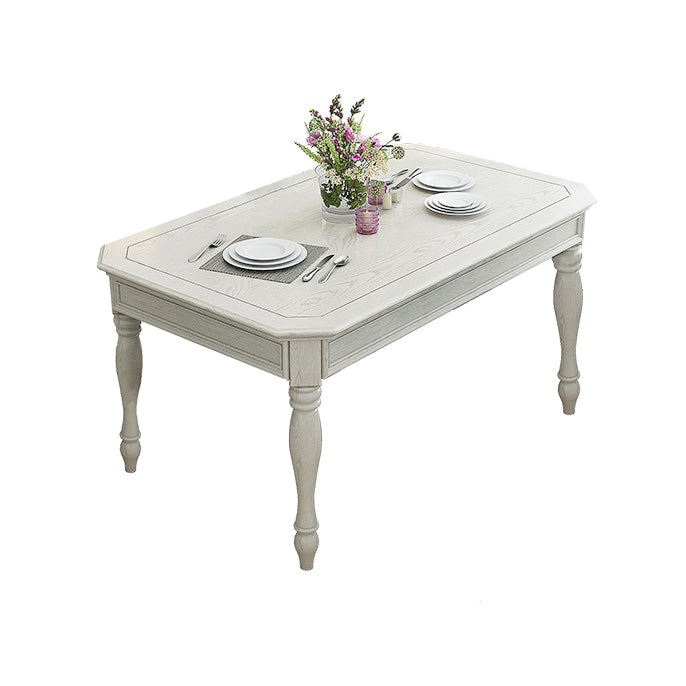 Traditional Solid Wood Dining Set Standard Height with 4 Legs Base Dining Room Set