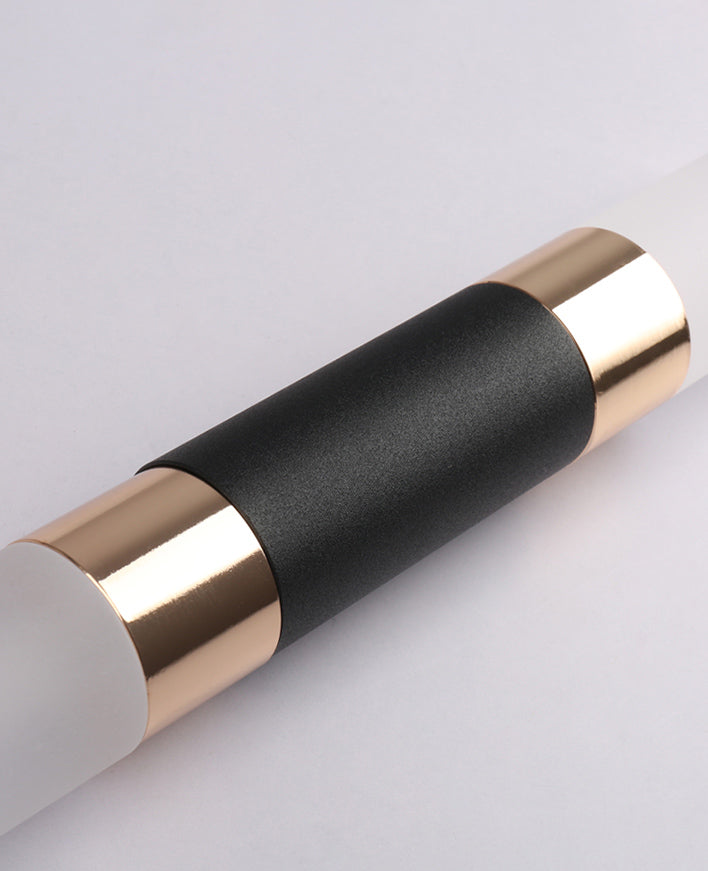 Cylinder Hanging Light Fixture Modern Style Metal LED Black Hanging Ceiling Light