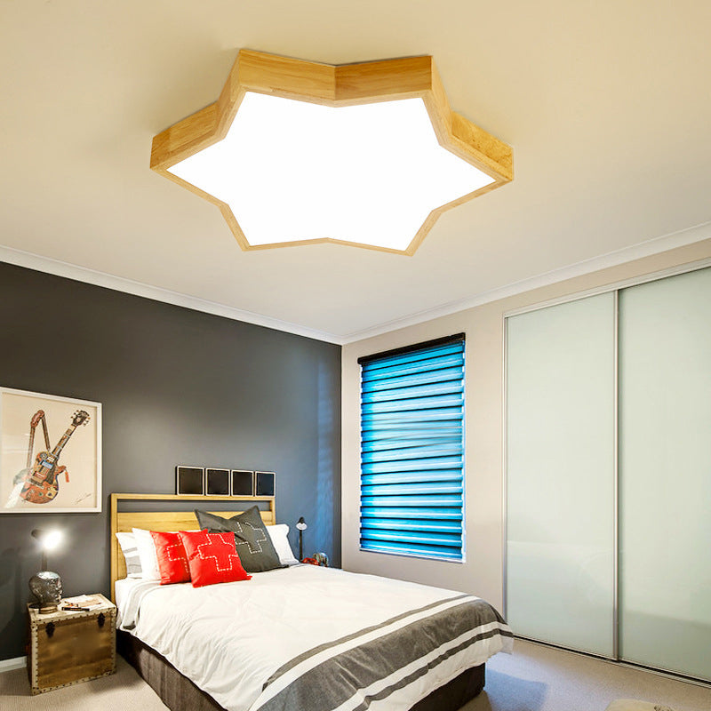 Plafonniers spéciaux à montage encastré en forme d'étoile pour chambre d'enfant