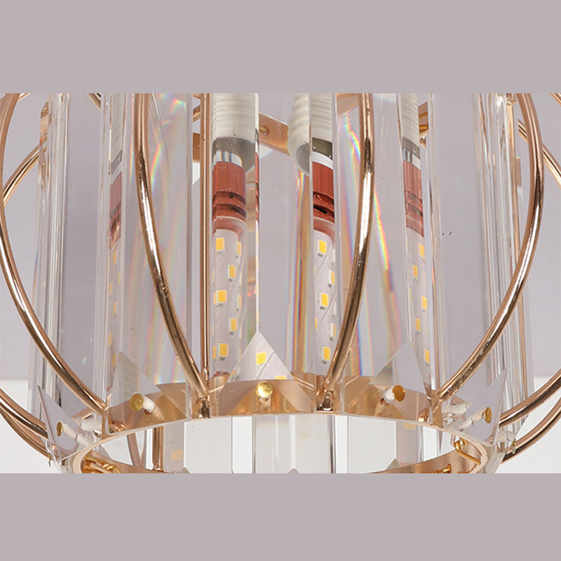 Petit plafonnier boule d'or moderne, 1 ampoule, plafonnier en cristal pour allée