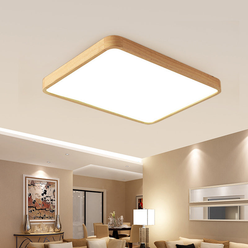 Plafonnier LED encastré de style moderne et minimaliste avec abat-jour en acrylique