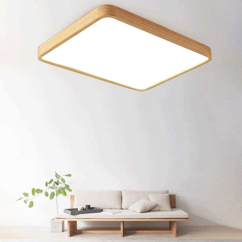 Plafonnier LED encastré de style moderne et minimaliste avec abat-jour en acrylique
